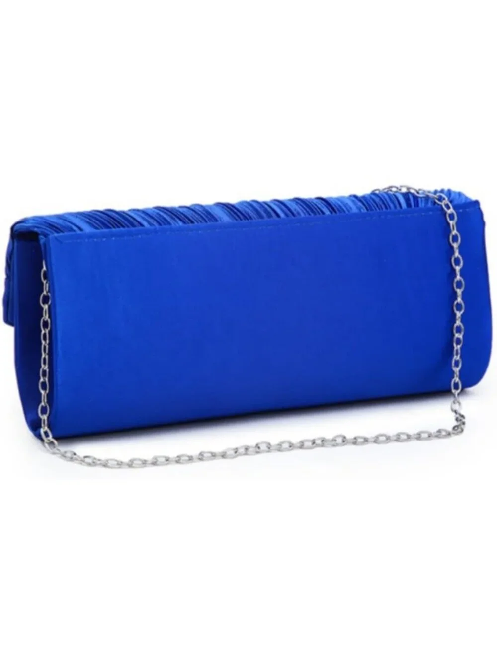 Women's Blue Rhinestone Evening Clutch Purse Formal Hand Bag Prom Party Bag